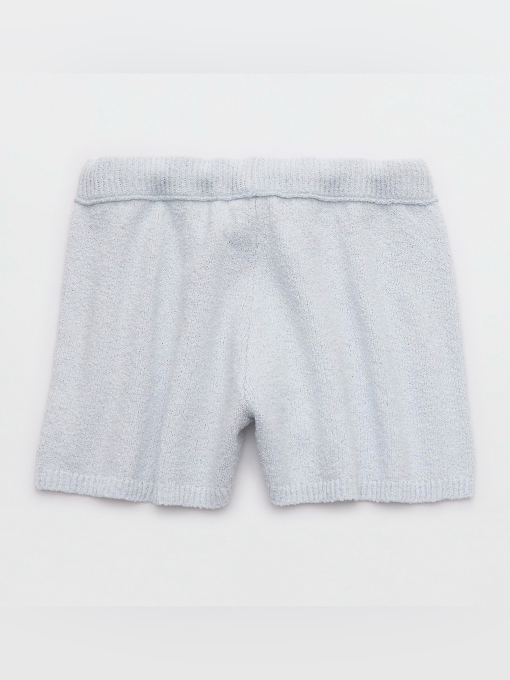 Never Worn! Aerie Sky Blue Cozy Knit Drawstring Lounge Shorts - Picture 4 of 6